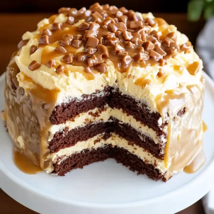 Chocolate Caramel Toffee Crunch Cake - secondary view